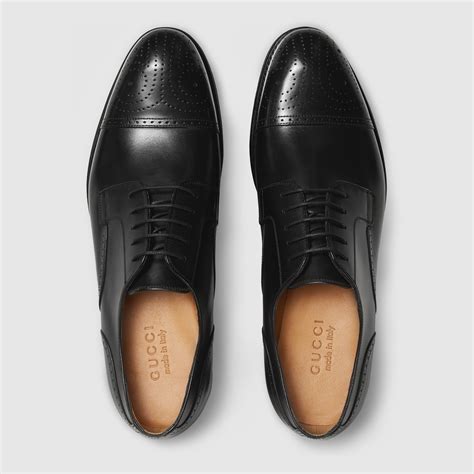 gucci mens leather lace up|luxury men's shoes lace up.